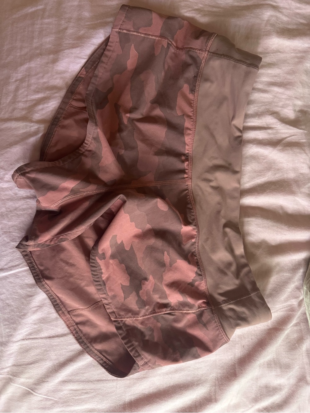 Women’s High-Waist Performance Shorts - Rose Camo underwear cut out